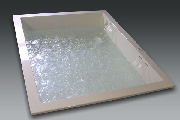Custom Made Built-in Whirlpool Bathtub with Waterfillers