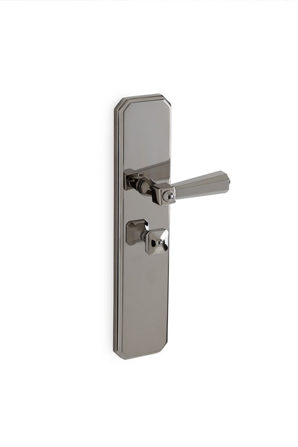 Harrison Door Lever on Back Plate with Thumb Turn